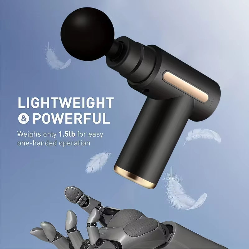 Pulserelief Pro™ – Portable LED Percussion Massage Gun for Deep Tissue Recovery